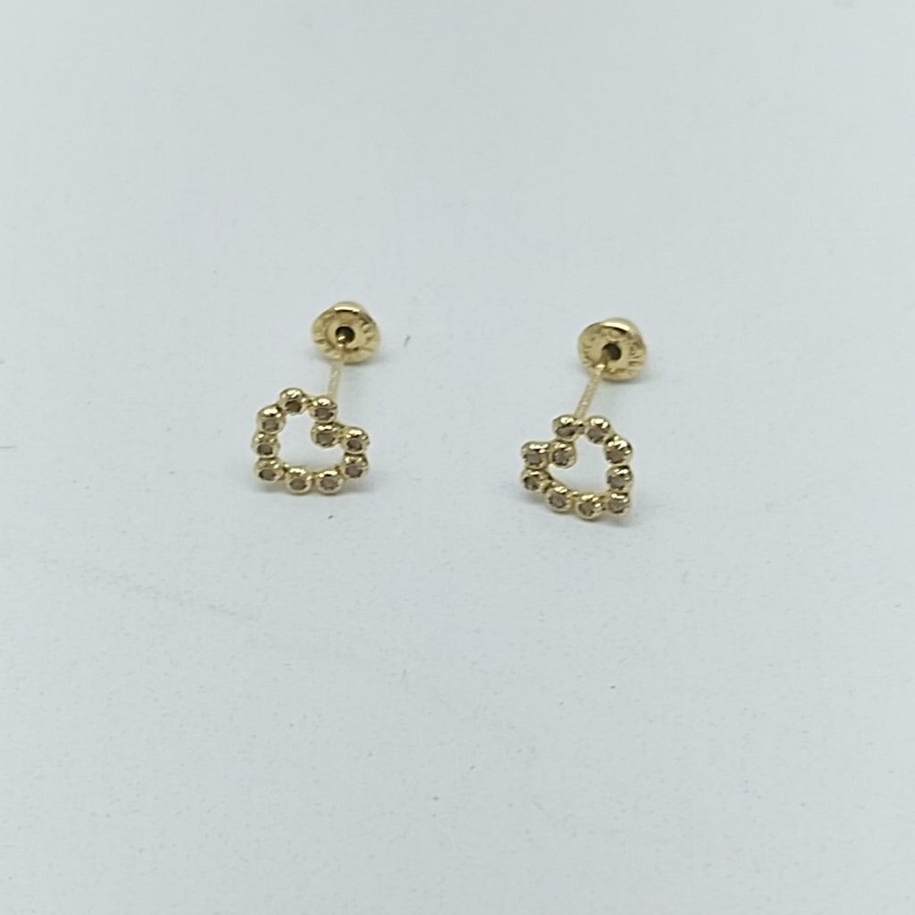 BROQUELES BROQUEL FIG CORAZON 14K 0.23 GR (NUEVO)