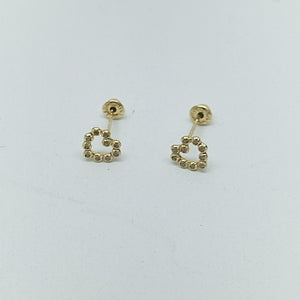 BROQUELES BROQUEL FIG CORAZON 14K 0.23 GR (NUEVO)