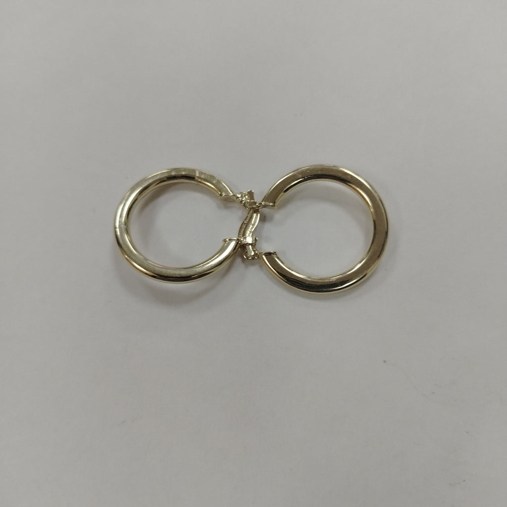 ARETES TEJIDO ARRACADA LISA 14K 2.1 GR (NUEVO)