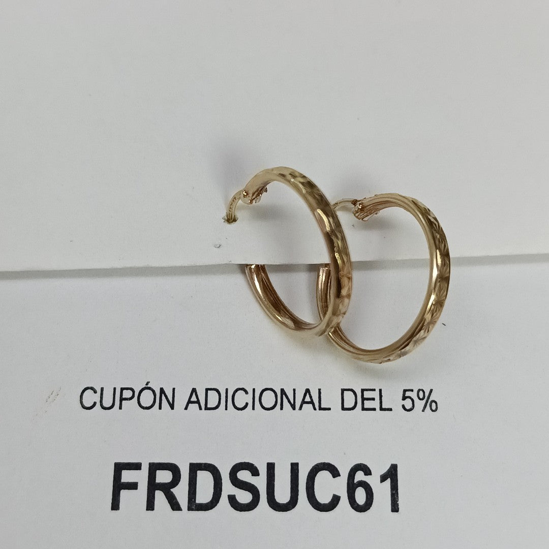 ARETES PAR ORO 10 K 1.5 GRMS (SEMINUEVO)