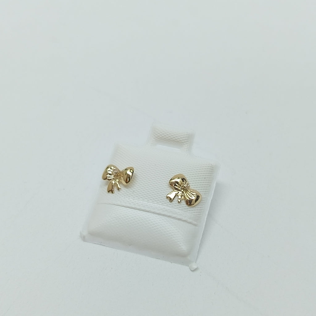 BROQUELES BROQUEL FIG MOÑO C CIRCONIA 14K 0.2441 GR (NUEVO)