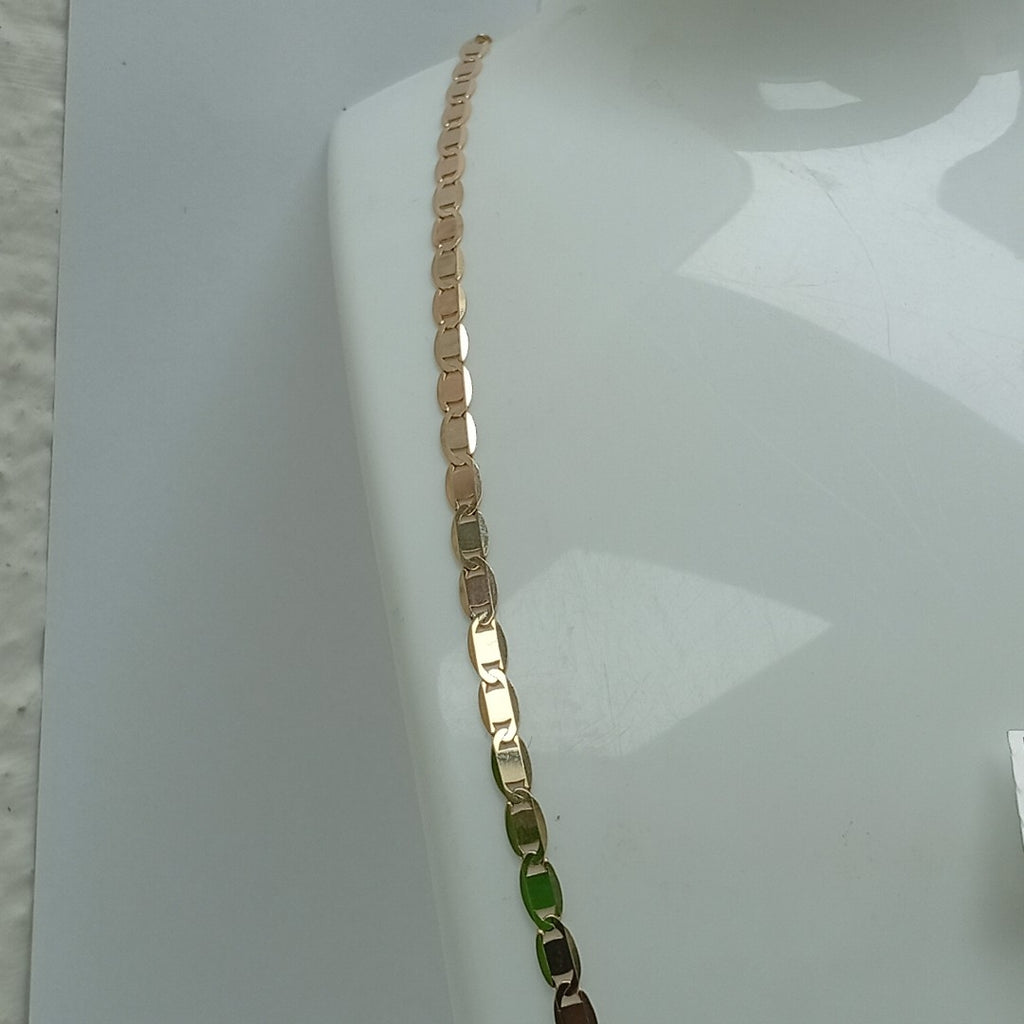CADENAS VALENTINA/ESPEJO ORO 14K 10.6 (NUEVO)