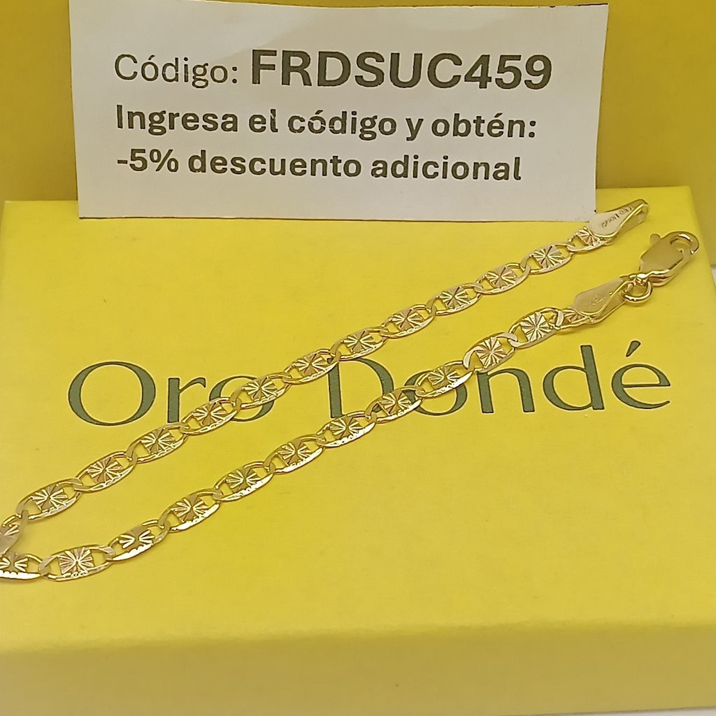 PULSERA GUCHI 14K 18 CM 2.9 GR (NUEVO)
