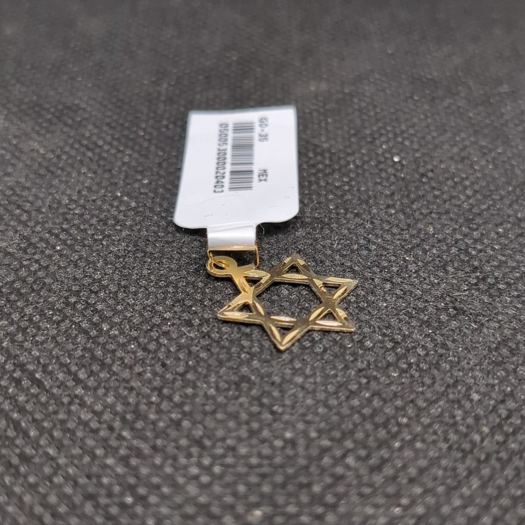 DIJE TEJIDO ESTRELLA DE DAVID 14K 0.5 GR (NUEVO)