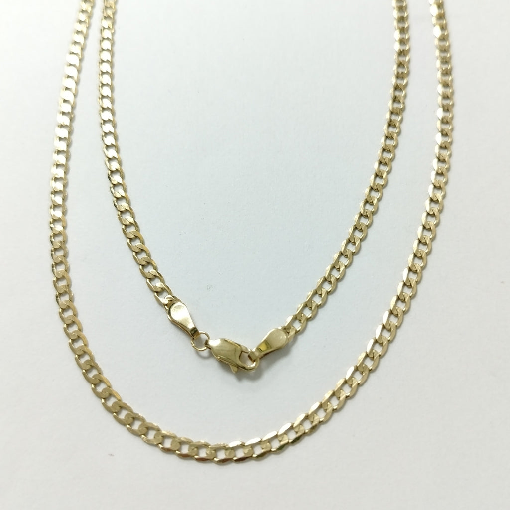CADENA TEJIDO BARBADA 14K 60 CM 8.9 GR (NUEVO)