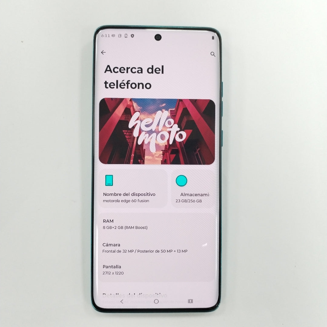 CELULAR MOTOROLA EDGE 60 FUSION XT2503-1 (2025) 256 GB 8 GB RAM (SEMINUEVO)
