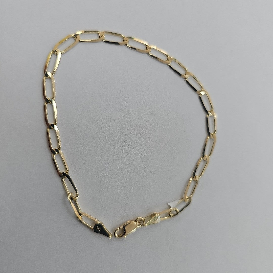 PULSERA ESLABON 14K 21 CM 4.3 GR (NUEVO)