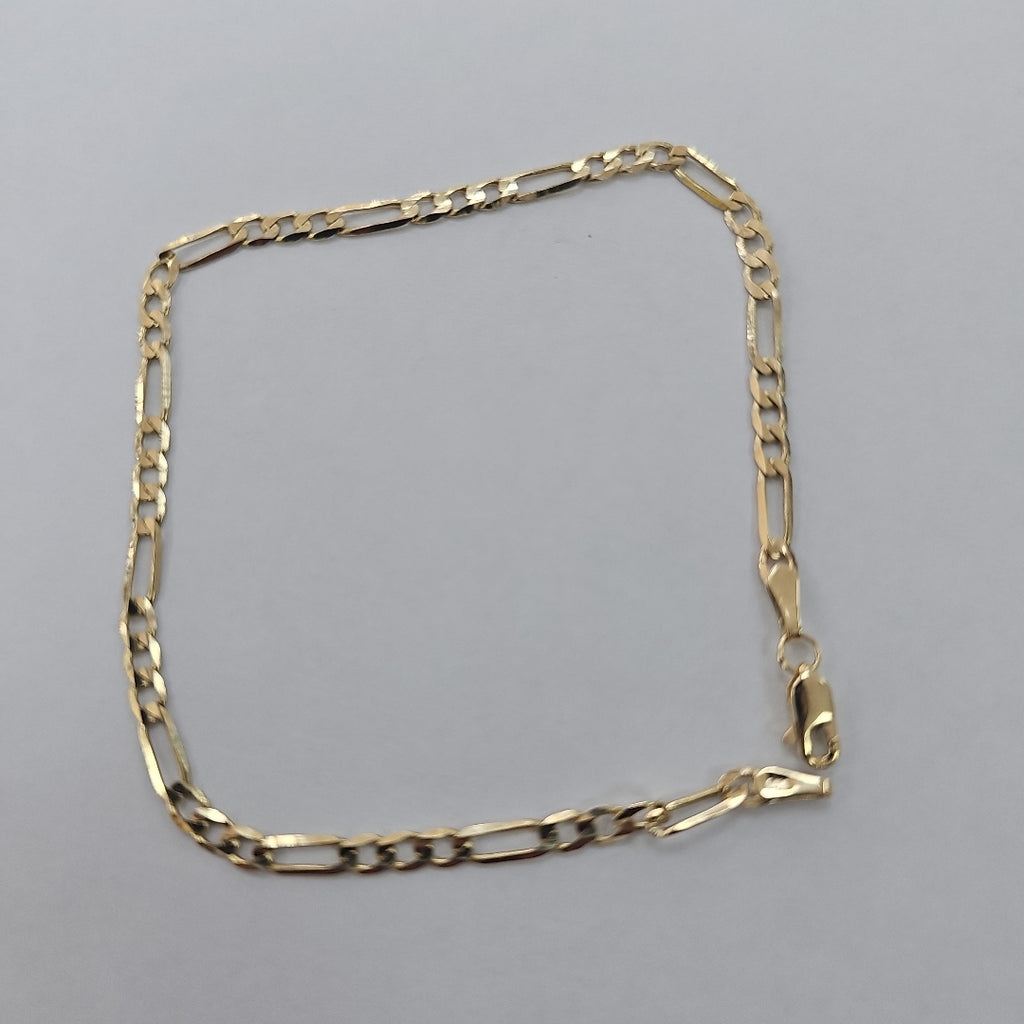 PULSERA TEJIDO 3X1 14K 21 CM 3 GR (NUEVO)
