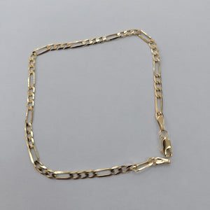 PULSERA TEJIDO 3X1 14K 21 CM 3 GR (NUEVO)