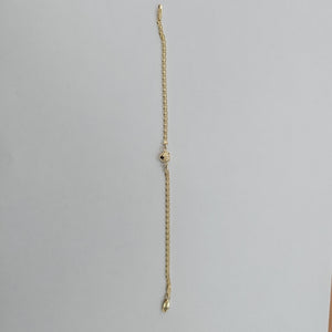 PULSERA ESPECIAL C CORAZON 14K 18 CM 2.7 GR (NUEVO)