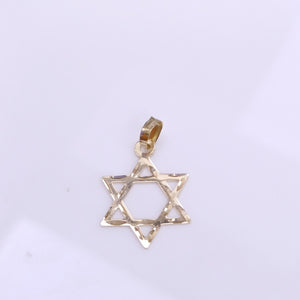 DIJE TEJIDO ESTRELLA DE DAVID 14K 0.5 GR (NUEVO)