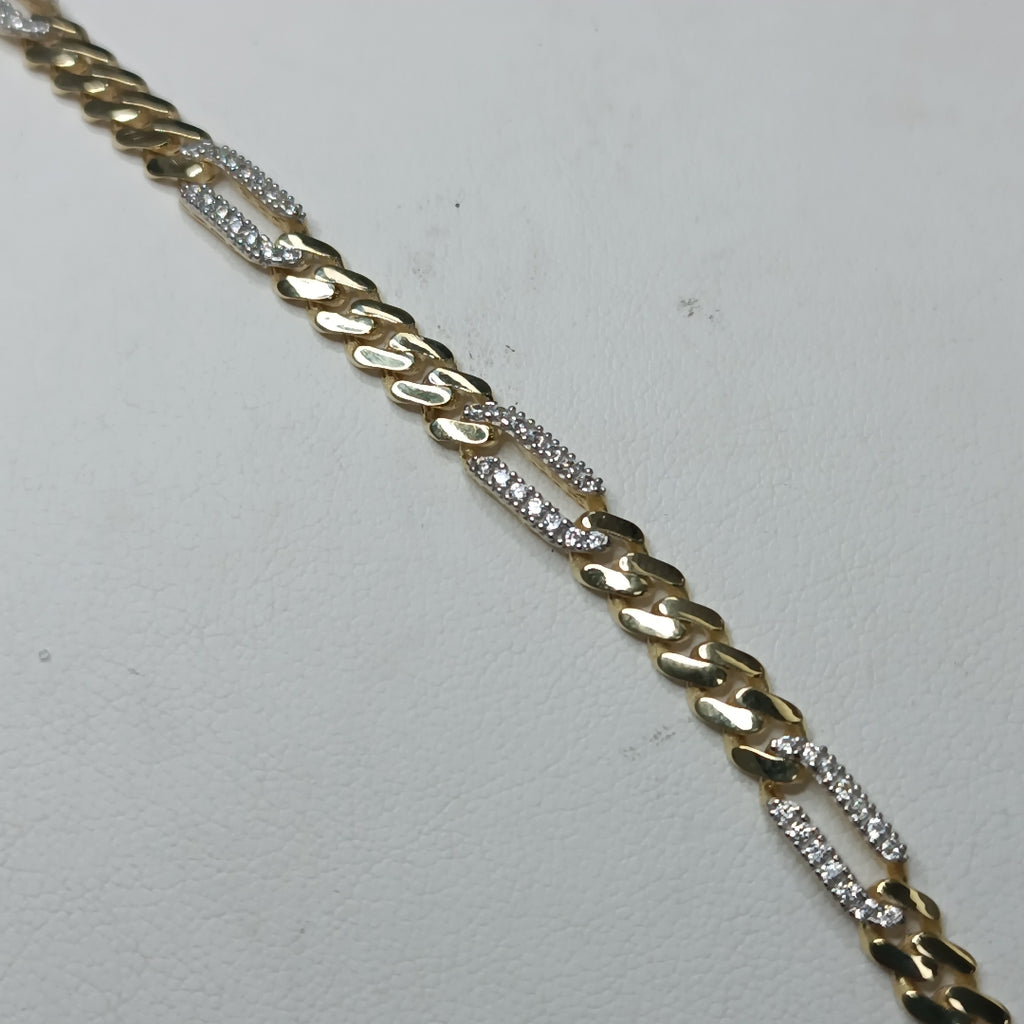 PULSERA MONACO ORO 10K 6.1 (NUEVO)