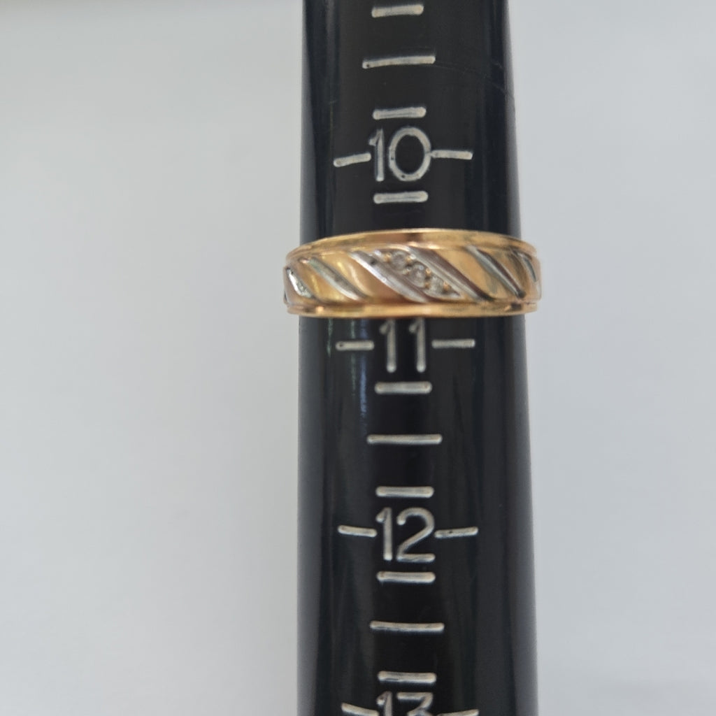 ANILLO ORO, RODIADO 10 K 3.5 GRMS (SEMINUEVO)
