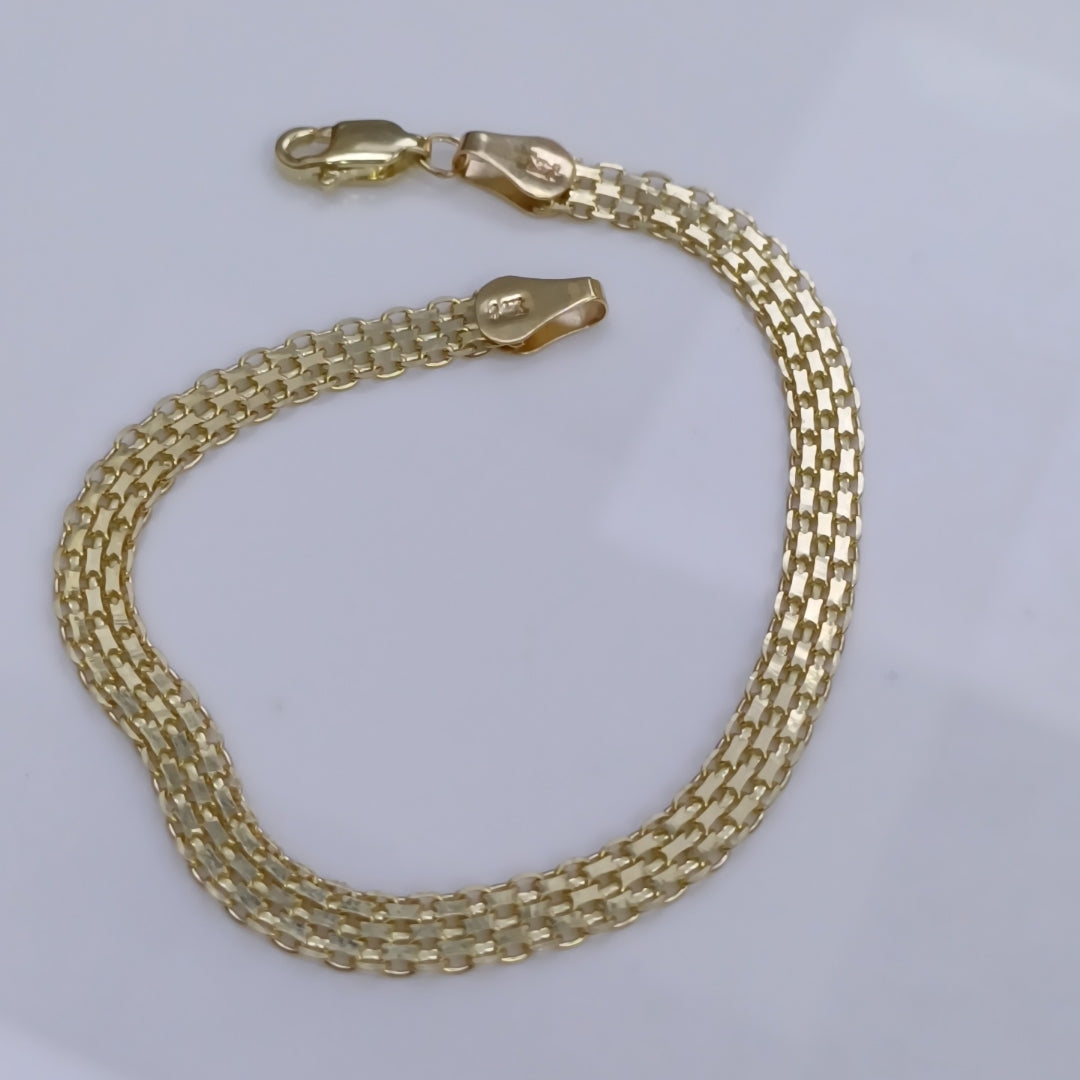 PULSERA ESPECIAL 14K 18 CM 4.4 GR (NUEVO)
