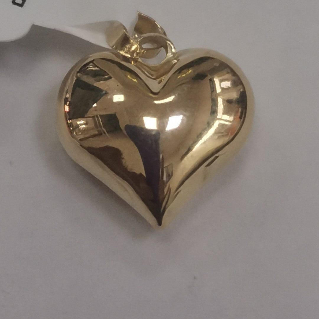DIJE TEJIDO CORAZON LISO 14K 1.2 GR (NUEVO)