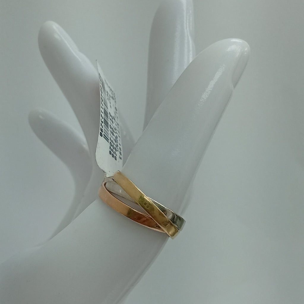 ANILLO ORO COMBINADO 14 K 4.2 GRMS (SEMINUEVO)