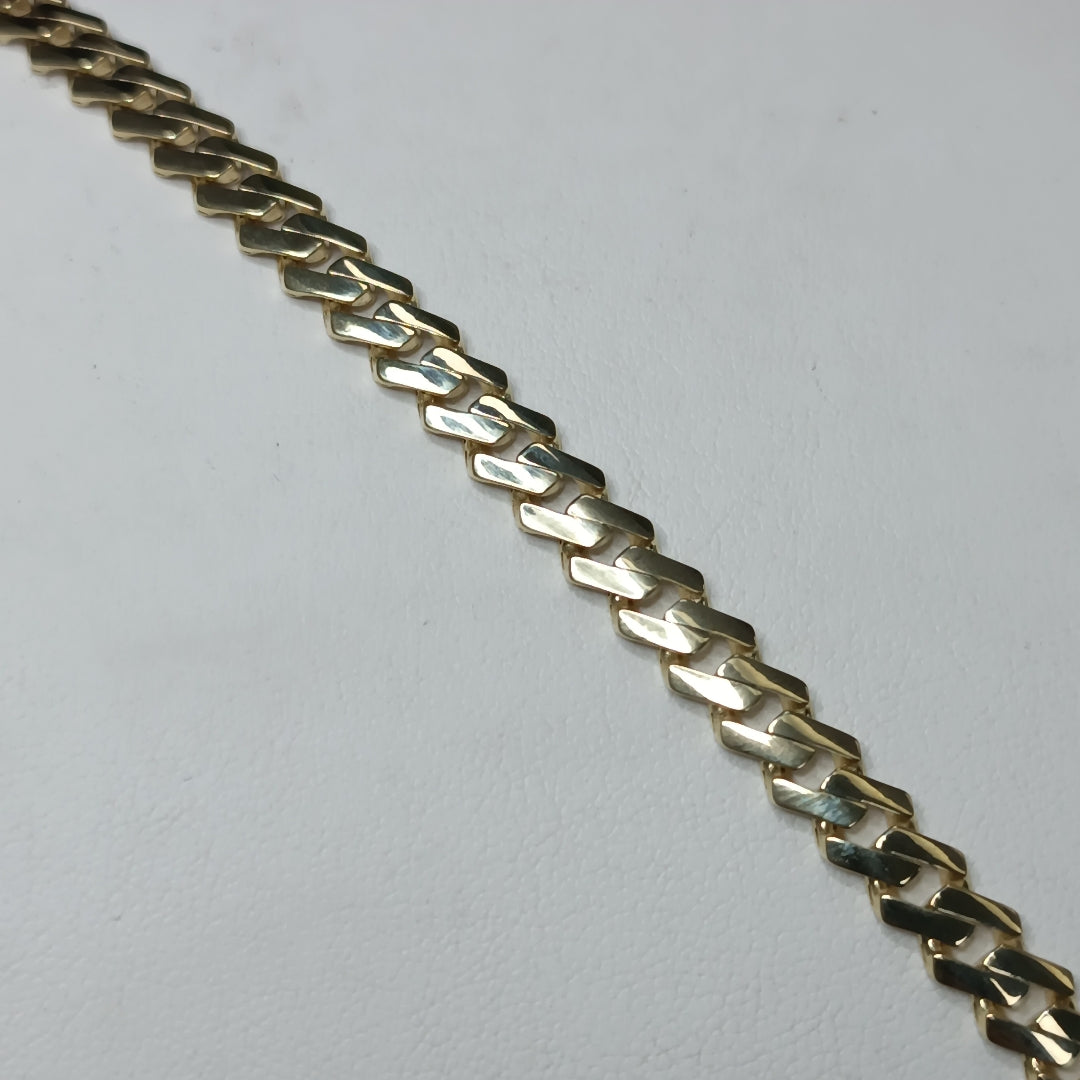 PULSERA MONACO ORO 10K 6.6 (NUEVO)