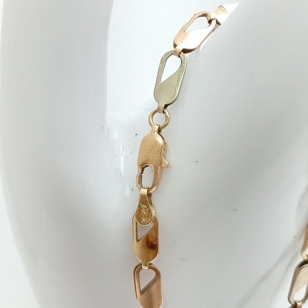 PULSERA ORO COMBINADO 14 K 4,20 GRMS (SEMINUEVO)