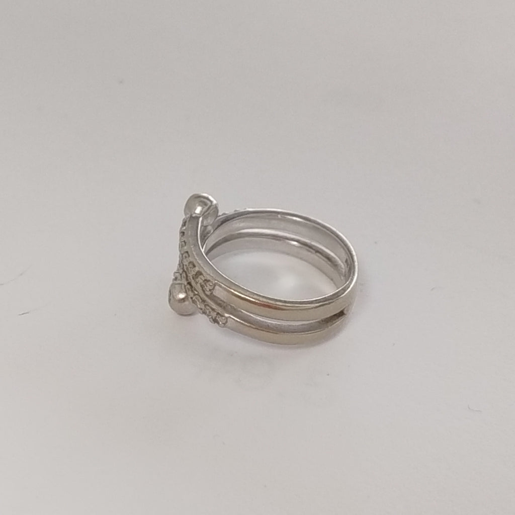 ANILLITO ORO, ORO BLANCO 14 K 7.1 GRMS (SEMINUEVO)