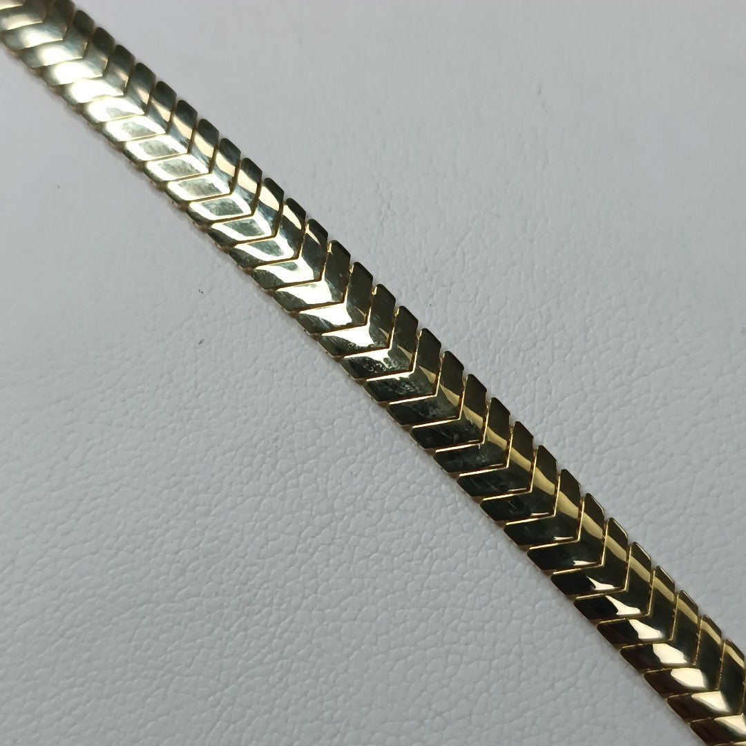 PULSERA CABALLERO MONACO ORO 10K 6.7 (NUEVO)