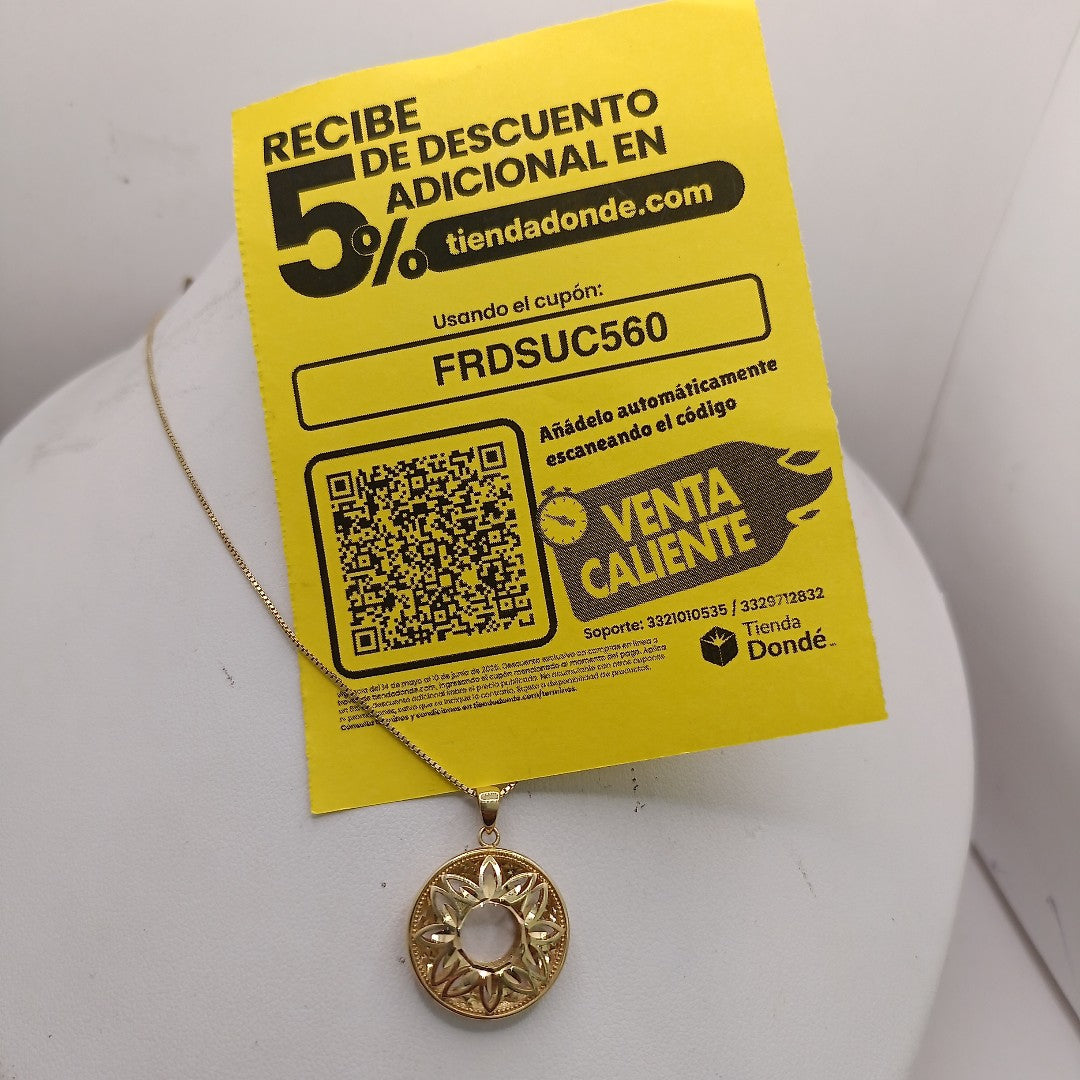 CADENA, DIJE ORO 14 K 5.2 GRMS (SEMINUEVO)