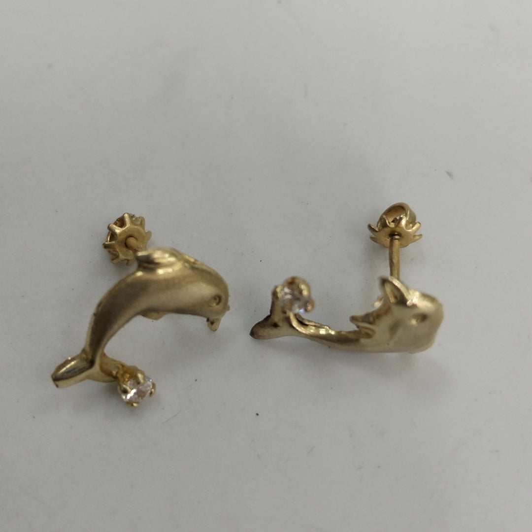 BROQUELES PAR ORO 14 K 0.5 GRMS (SEMINUEVO)