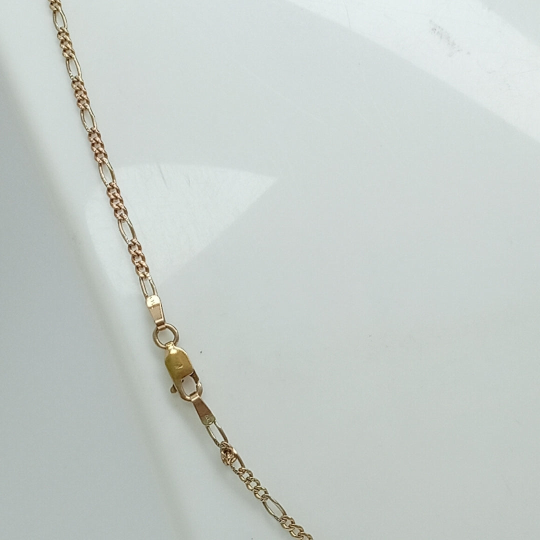 CADENA ORO, ORO COMBINADO 14 K 5.1 GRMS (SEMINUEVO)
