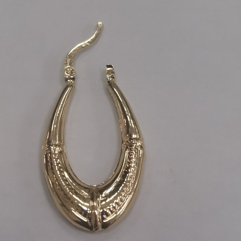 ARETES ARRACADAS ESTRIADAS 14K 2.7 GR (NUEVO)