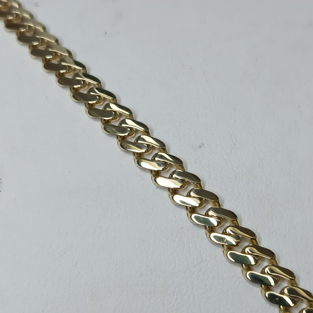PULSERA MONACO ORO 10K 6.6 (NUEVO)