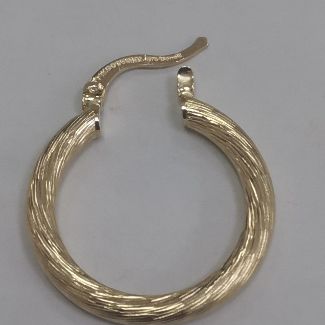 ARETES TEJIDO ARRACADAS ASTRIADAS 14K 3 GR (NUEVO)