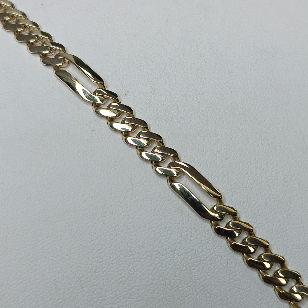 PULSERA CABALLERO MONACO ORO 10K 7 (NUEVO)