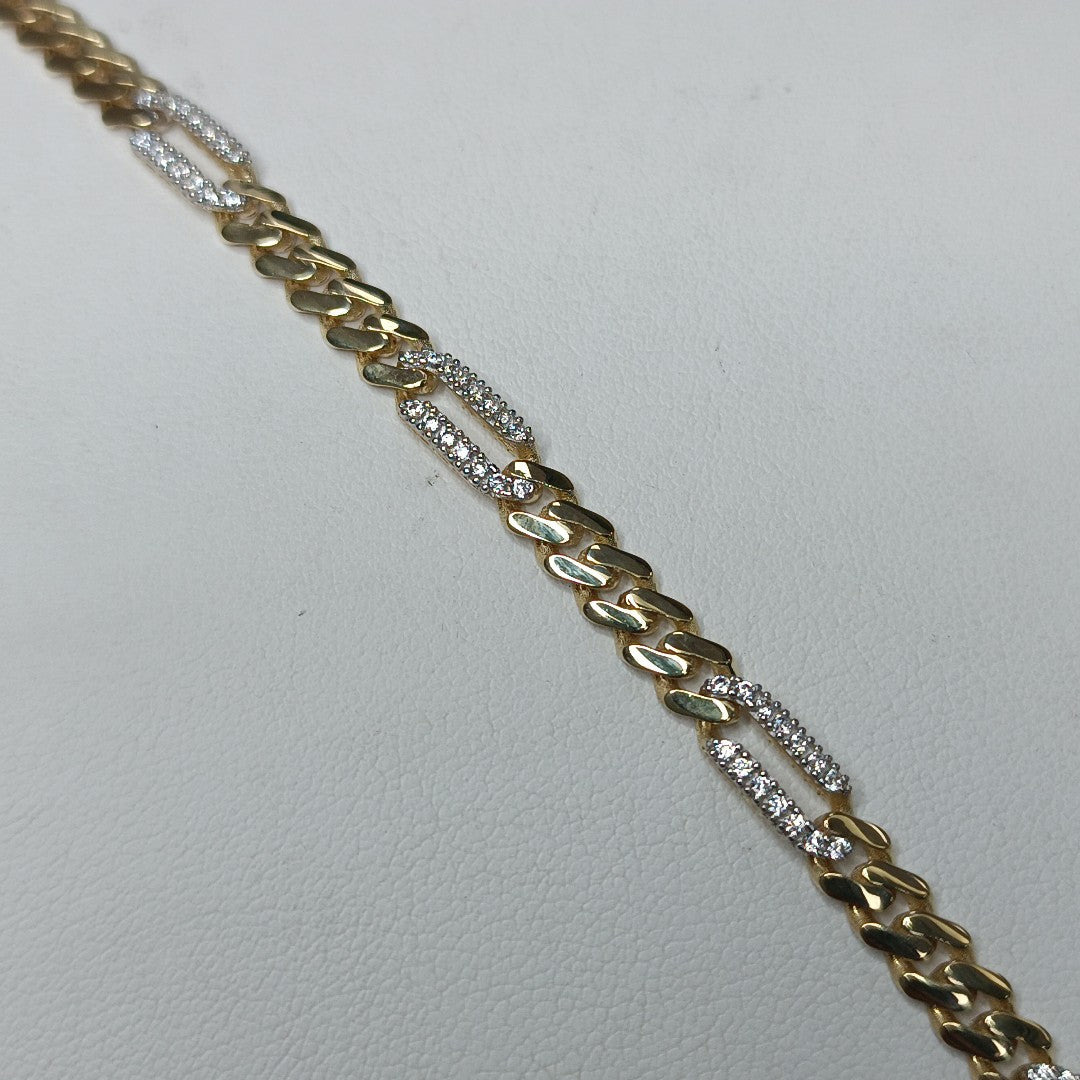 PULSERA MONACO ORO 10K 6.3 (NUEVO)