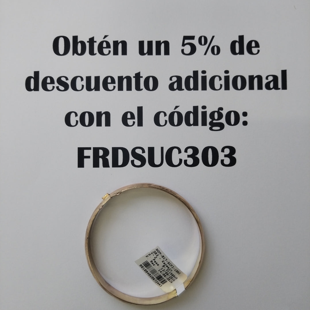 PULSERA RIGIDA ORO 10 K 8.1 GRMS (SEMINUEVO)