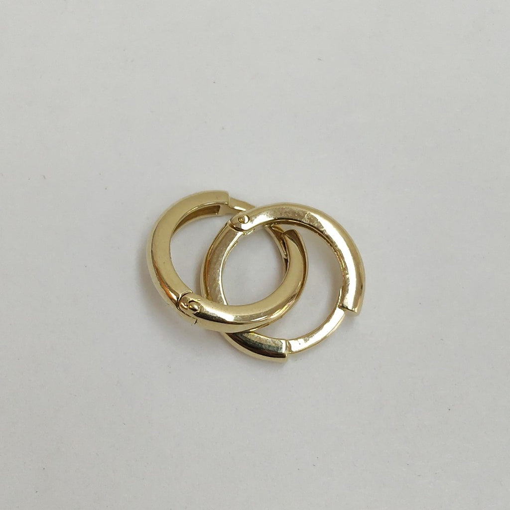 ARETES ARRACADAS LISAS 10K 1.2 GR (NUEVO)