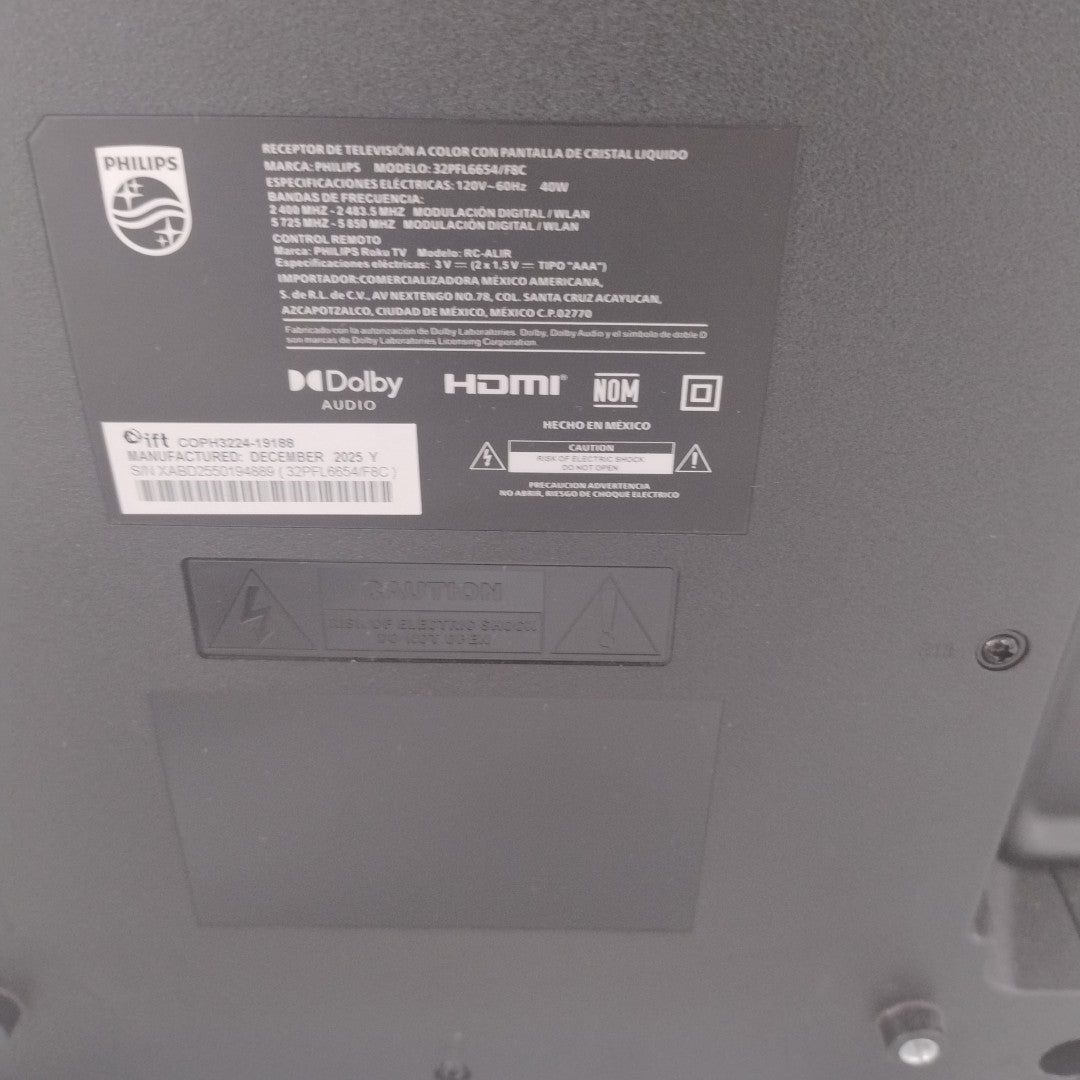 PANTALLA PHILIPS 32PFL6654/F8C 32" LED FHD (SEMINUEVO)