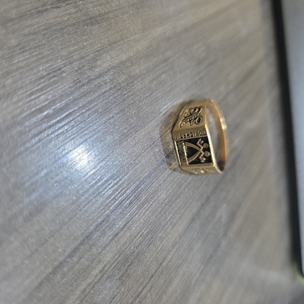 ANILLO DE GRADUACIÓN ORO 14 K 4.6 GRMS (SEMINUEVO)