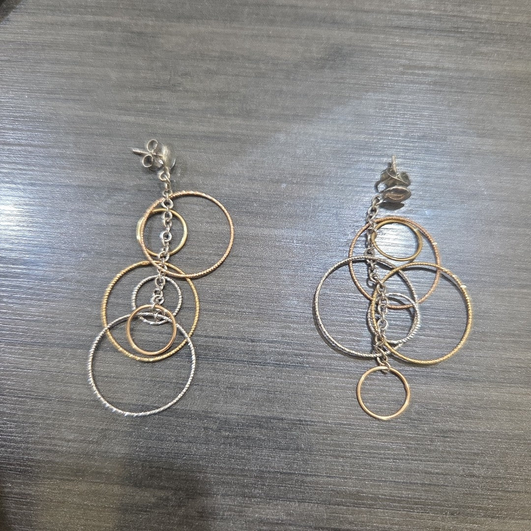 BROQUELES PAR ORO 14 K 4 GRMS (SEMINUEVO)