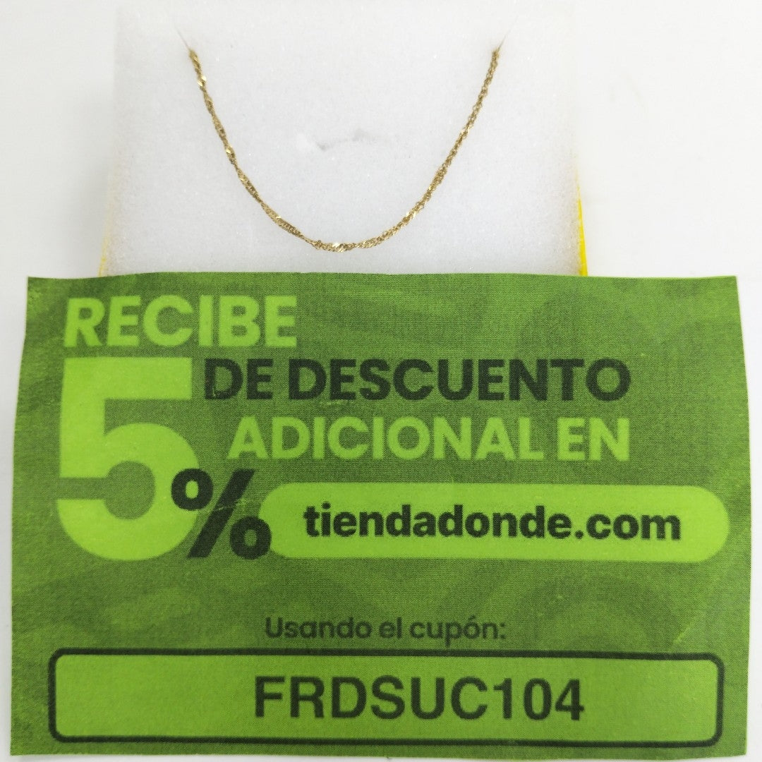 CADENA ORO 14 K 2,00 GRMS (SEMINUEVO)