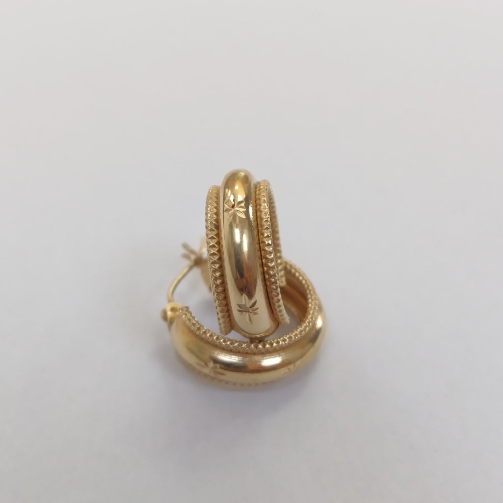 ARRACADAS PAR ORO 10 K 2.3 GRMS (SEMINUEVO)