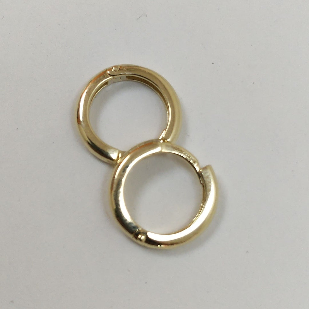 ARETES ARRACADAS LISAS 10K 1.2 GR (NUEVO)