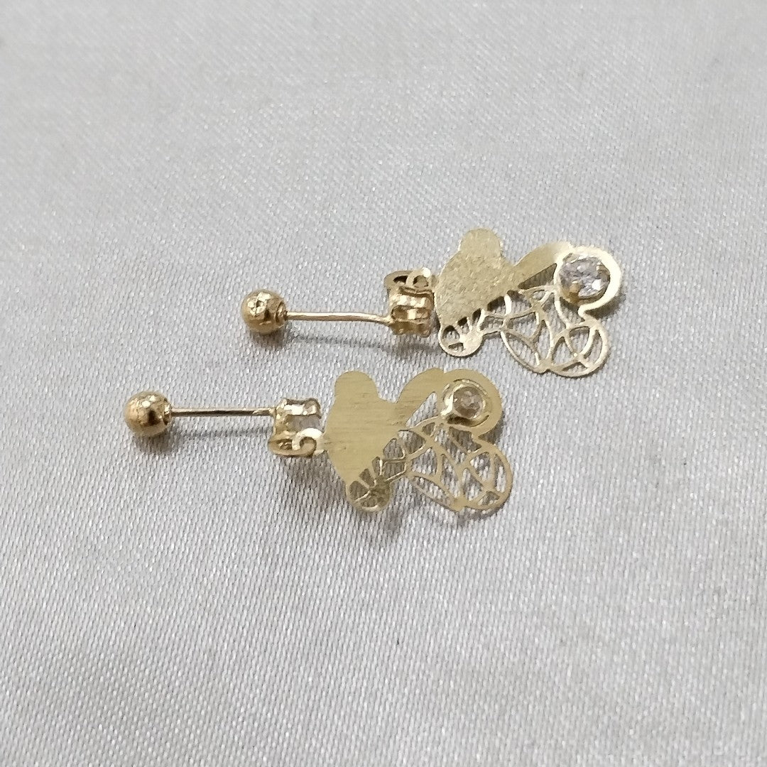 ARETES PAR ORO 10 K 0.6 GRMS (SEMINUEVO)