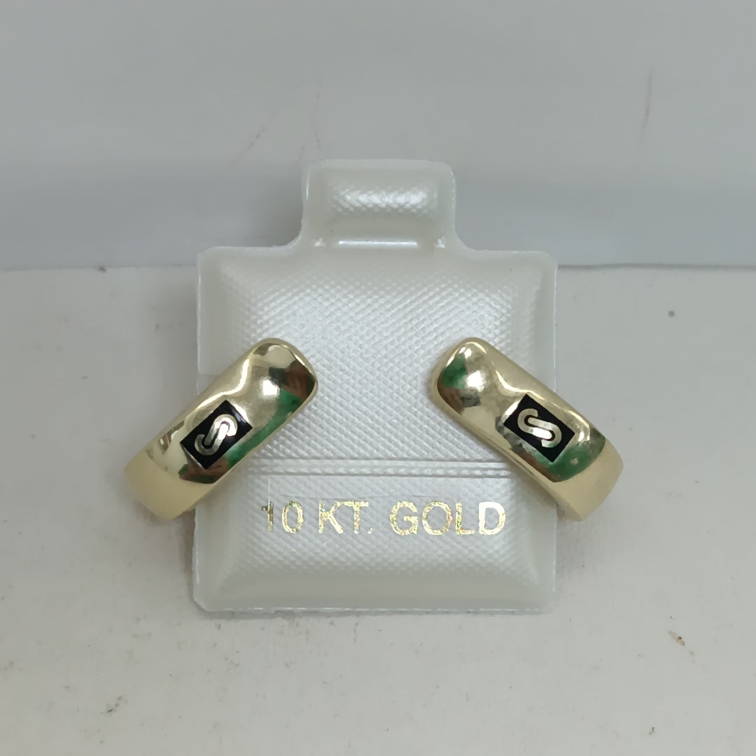PAR ARETES MONACO ORO 10K 3.4 (NUEVO)
