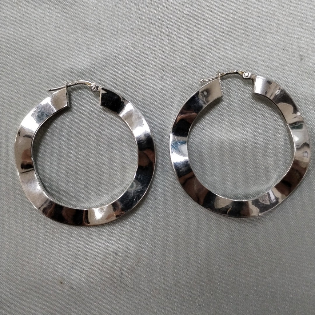 ARRACADAS PAR ORO, ORO BLANCO 14 K 6.1 GRMS (SEMINUEVO)