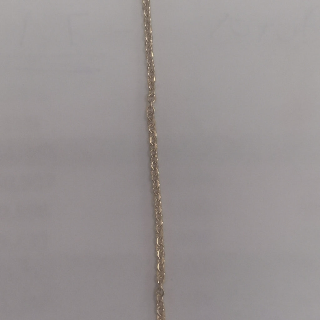 CADENA TEJIDO GARGANTILLA ESPECIAL C FLORES 14K 45 CM 2.9 GR (NUEVO)