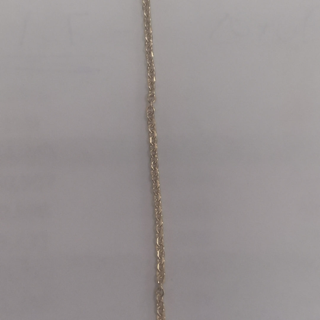 CADENA TEJIDO GARGANTILLA ESPECIAL C FLORES 14K 45 CM 2.9 GR (NUEVO)