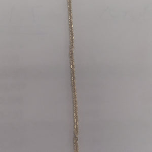 CADENA TEJIDO GARGANTILLA ESPECIAL C FLORES 14K 45 CM 2.9 GR (NUEVO)