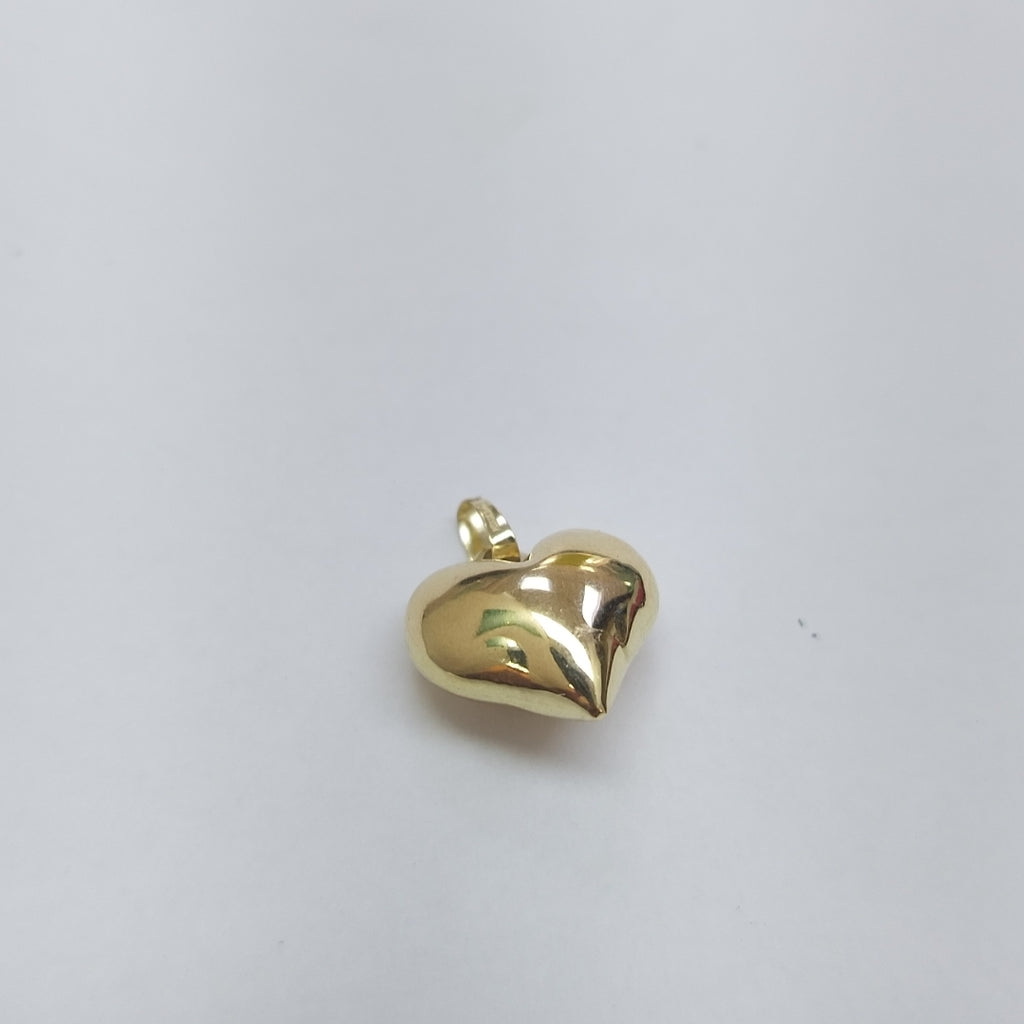 DIJE TEJIDO CORAZON LISO 14K 1 GR (NUEVO)