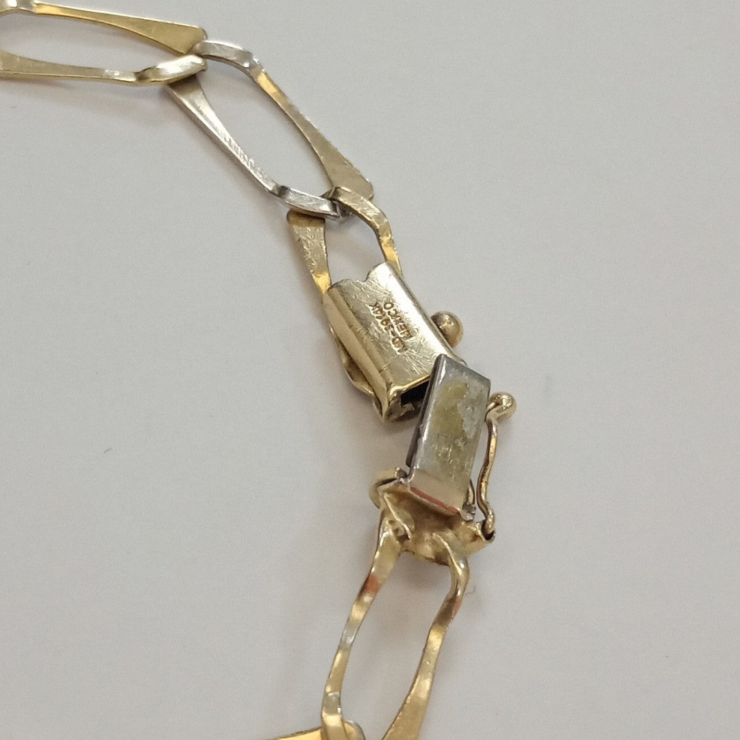 PULSERA ORO COMBINADO 14 K 6,50 GRMS (SEMINUEVO)