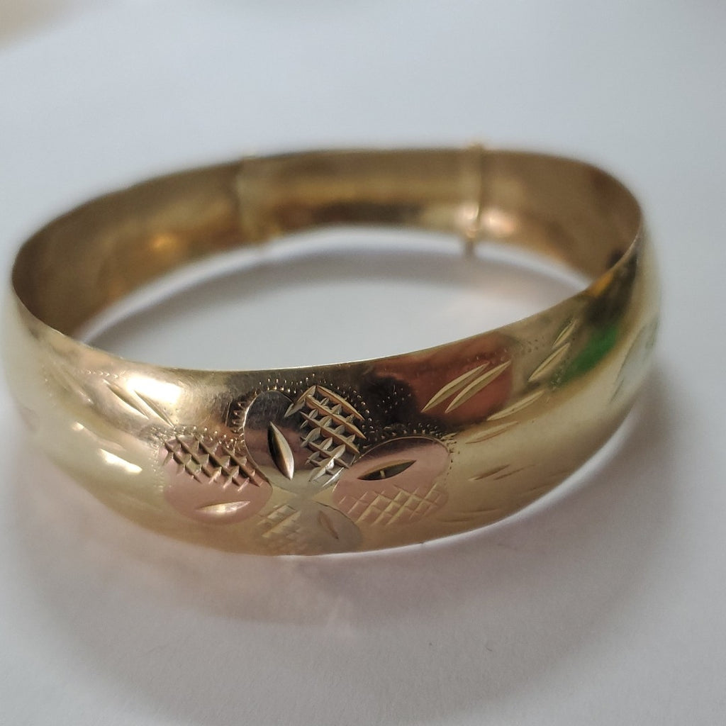 PULSERA RIGIDA ORO 14 K 15 GRMS (SEMINUEVO)