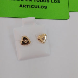 BROQUELES BROQUEL FIG CORAZON C CIRCONIA 14K 0.2614 GR (NUEVO)
